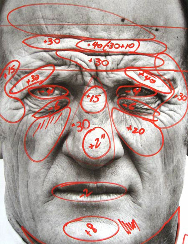 Instrucciones de Avedon a su laboratorio