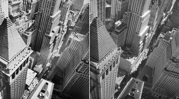 Nueva York en 1938 (I) y 1997 (D)