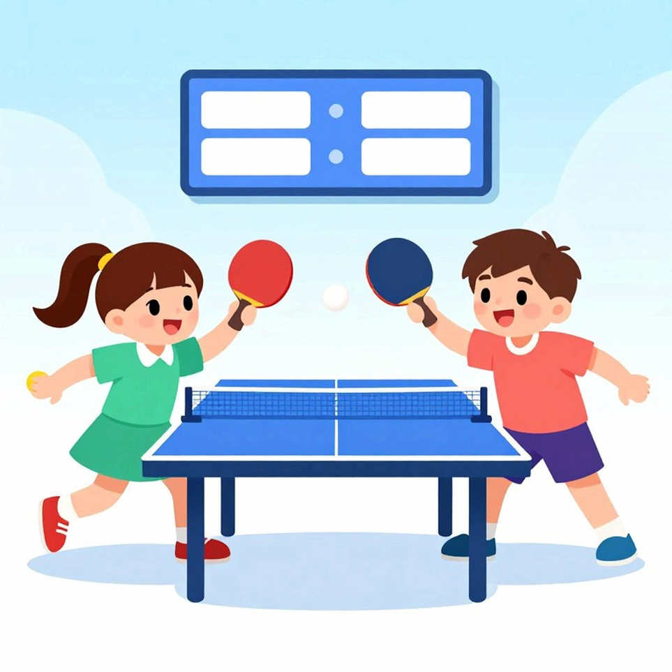 Bảng dữ liệu trống và kỷ luật không phỏng đoán của người phân tích bóng bàn trẻ